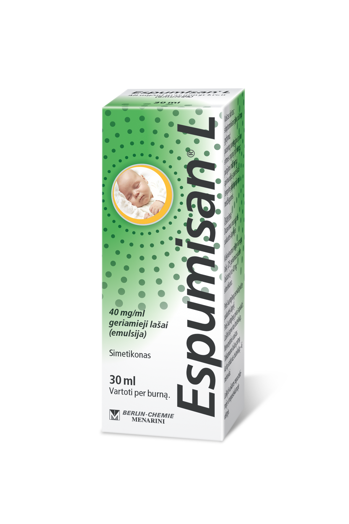 Espumisan® 40 mg/ml emulsijos pakuotė