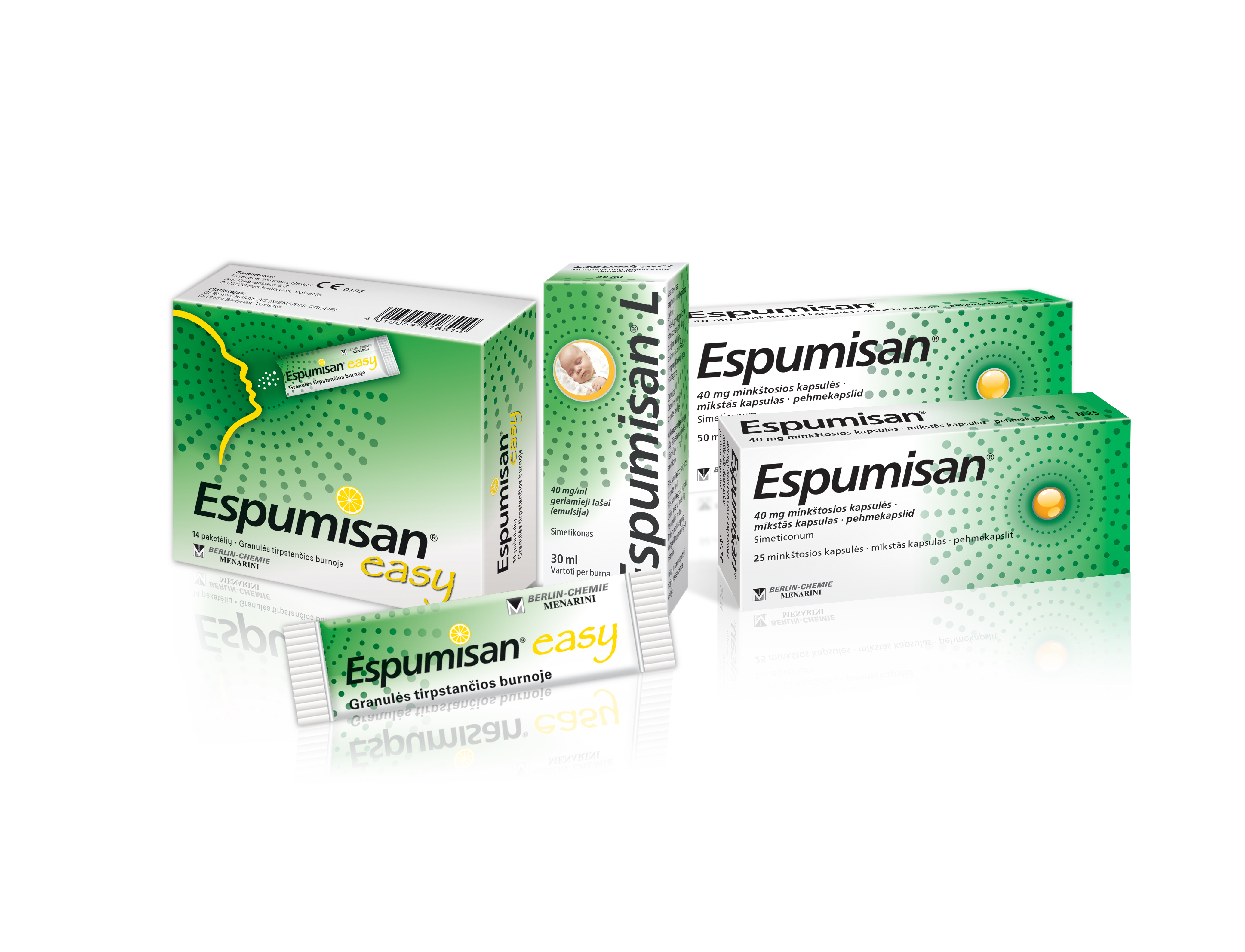 Espumisan® dozavimo formų įvairovė skirtingiems poreikiams tenkinti